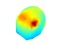 The effect of noise on the overall distribution of scalp potentials 